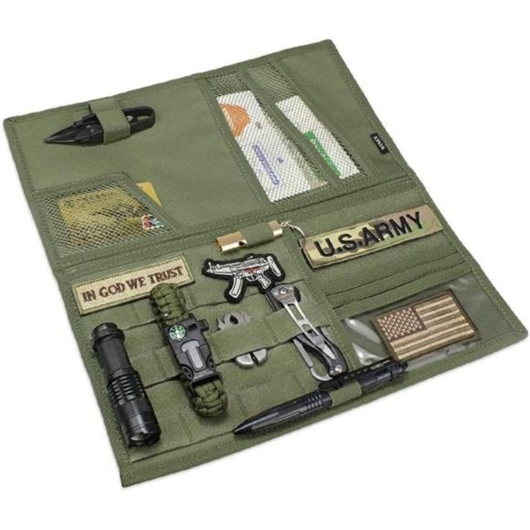Molle Visor Panel Organizer, Tactical Car Visor Cover, Compatible Vehicle Visor - Picture 1 of 5